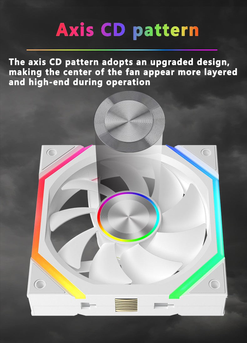 ICE Whale WX-3 Wireless Splicing Fan ARGB Air-Cooled Cooling Accessories 1600RPM 12CM Chassis Fan