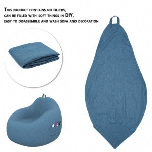 Large Bean Bag Lazy Seat Chair Sofa Cover Couch Soft Fluffy Breathable Adult Child Tatami Living Room Decorative Outdoor