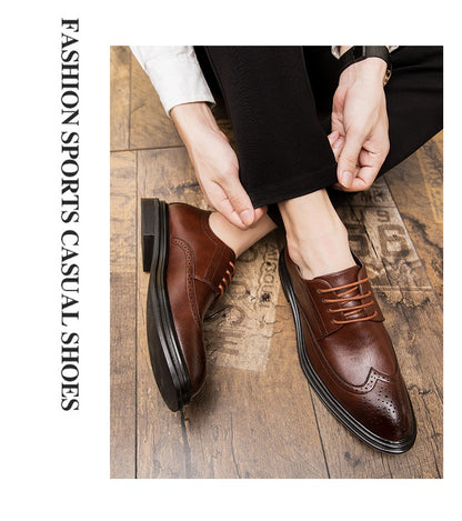 High Quality Men's Dress Shoes Classic Formal Oxford Leather Shoes Men Casual Brogues Business Shoes Man Loafers