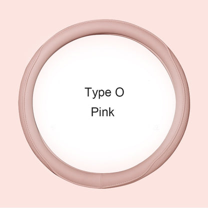 Motocovers Car  Anti-Slip Leather Steering wheel Cover Universal car Steering Wheel Protective Cover Fashion Style 38cm Type O D