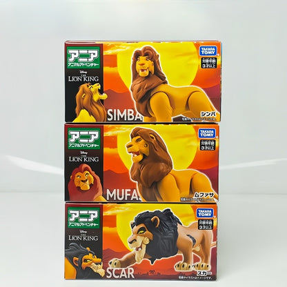 Original O Rei Leão Bonecos de Ação Adulto Simba Mufasa Scar Brinquedo Modelo Animal Simulação Movimento Articulado Presente Infantil