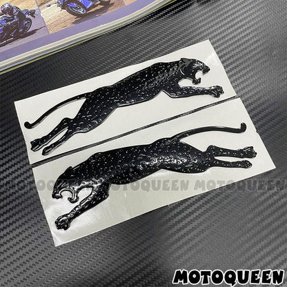 Adesivos de Decoração de Tanque de Combustível 3D com Emblema de Etiqueta Estilo Carro de Motocicleta Leopard para Kawasaki Harley BMW Suzuki