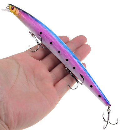 16 Cores 18cm 24g Isca Artificial Minnow Laser Crankbait Dura Plástico Grande Isca Falsa para Pesca Marítima