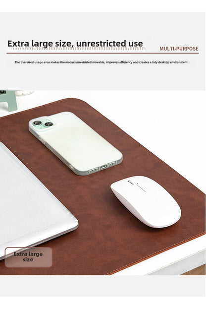 Mouse Pad Impermeável PU Tapete de Mesa Protetor Grande Mousepad Computador Laptop Antiderrapante Fácil de Limpar Tapetes de Teclado