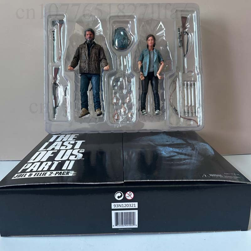 NECA Boneco The Last Of Us Part 2 Joel Ellie Com Arco Boneco de Ação 18cm Conjunto 2 Peças Modelo Brinquedo Boneca Articulada Presente de Aniversário