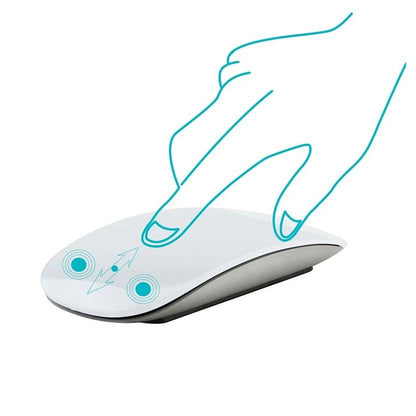 Mouse de Computador Sem Fio Bluetooth Xiaomi Magic Recarregável Touch Fino Ergonômico Modo Duplo Silencioso para PC Apple Macbook Air