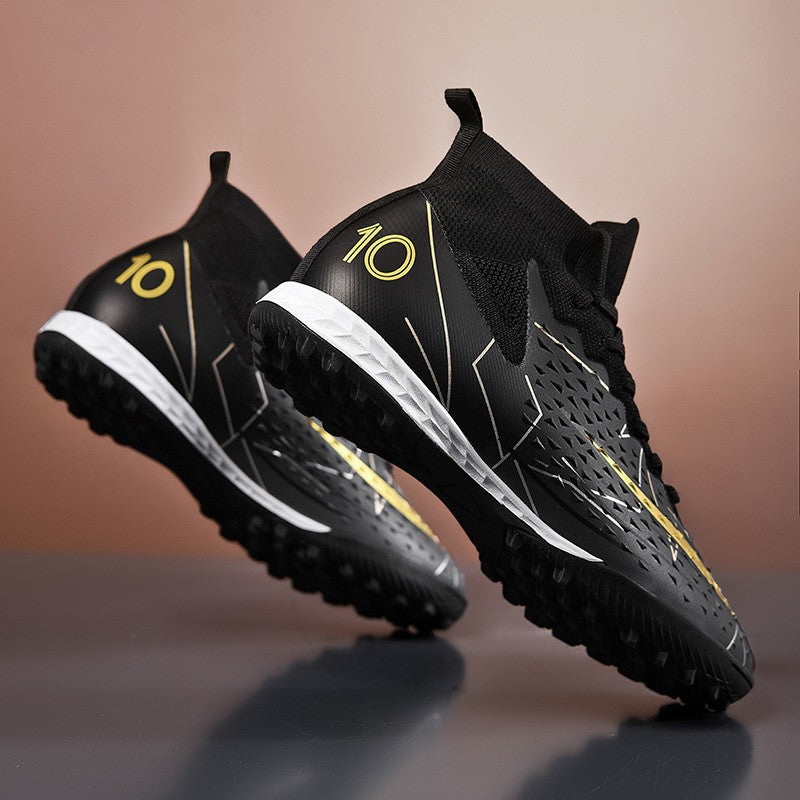 Hot Sale Mens Soccer Cleats High Ankle Football Shoes Long Spikes Outdoor Soccer Traing Boots For Men Women Soccer Shoes