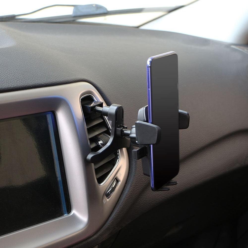 Car Air Vent Mobile Phone Holder Universal Hook Clip Support for iPhone Samsung Xiaomi Easy Clip-On Installation Auto Accessory