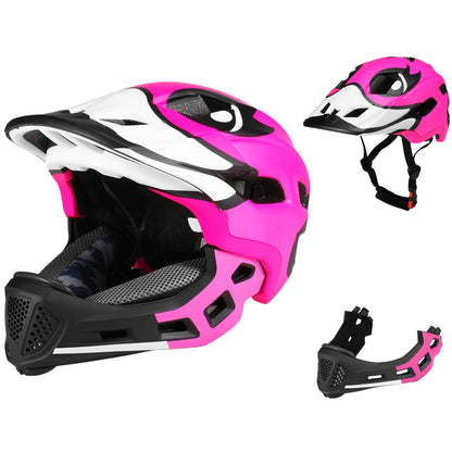 Capacete de bicicleta Lixada infantil destacável de rosto inteiro Capacete infantil esportivo para ciclismo mtb motocicleta skate patins