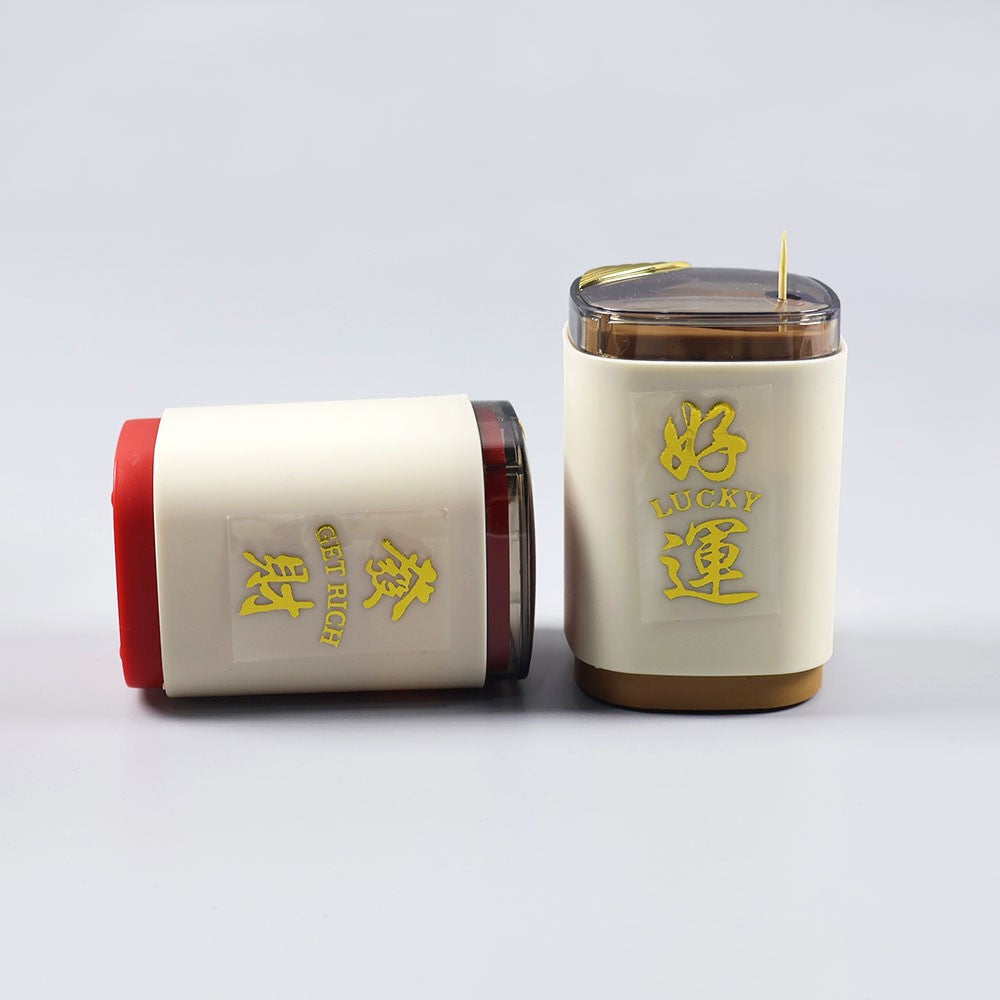 Silicone World Auto Pops-Up Toothpick Box Detachable Toothpick Storage Box Dispenser Home Automatic Push-type Toothpick Holder
