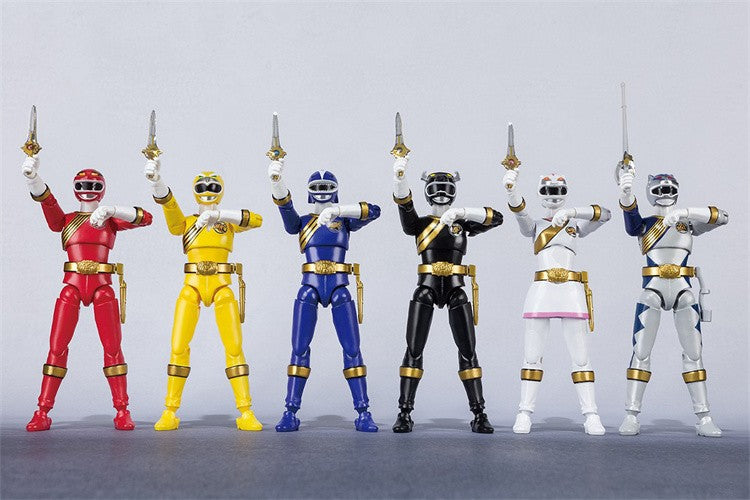 Bandai Smp Super Minipla Megazords Power Rangers Gaomuscle Gaoranger Gaohunter Kit Modelo Montável Bonecos de Ação Brinquedos Para Crianças
