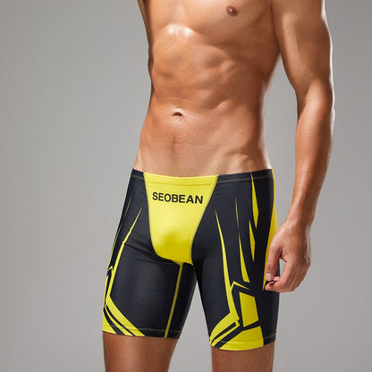 SEOBEAN Men's Low-Waist Boxer Shorts Swimming Trunks Hot Spring Pants Men's Swimsuit Comfortable Briefs Water Sports Gear