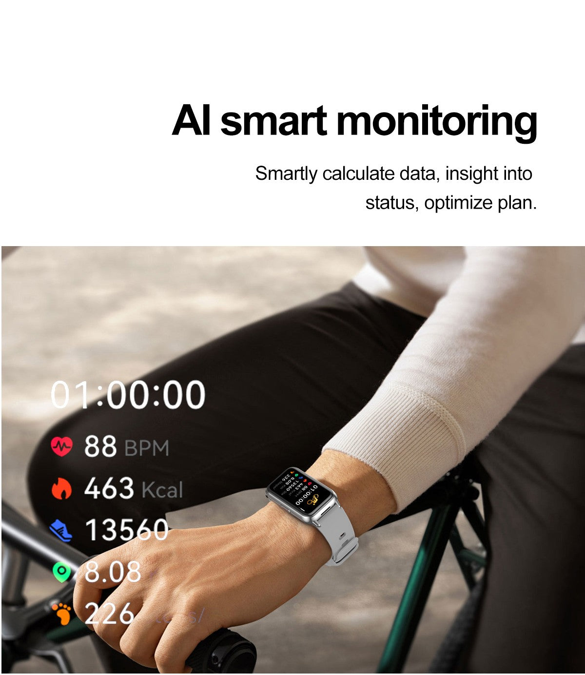 2025 New Grade Nursing Smart Watch AMOLED Blood Oxygen ECG + PPG Blood Pressure Body Temperature Bluetooth Health Smartwatch