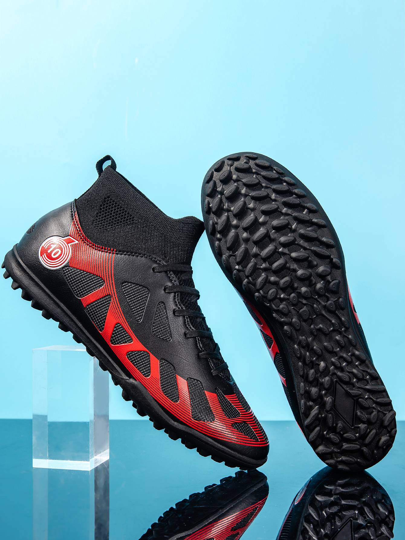 High Ankle Sports Footwear Fg/Tf Kids Soccer Cleats Football Boots Professional Men's Soccer Shoes