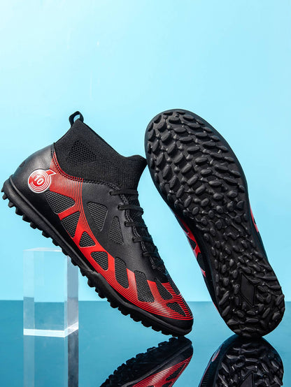 High Ankle Sports Footwear Fg/Tf Kids Soccer Cleats Football Boots Professional Men's Soccer Shoes