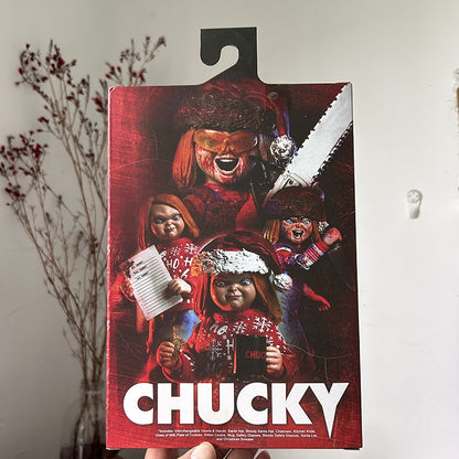 NECA Chucky Figure Anime Christmas outfit Child's play figures Model Joint Movable Toys Christmas Birthday Gift Toys