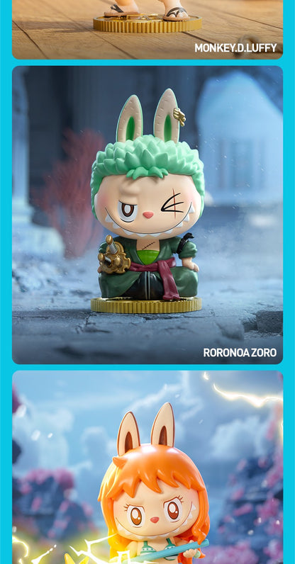 Pop Mart THE MONSTERS Labubu One Piece Series Blind Boxes Labubu One Piece Figurinhas Presente
