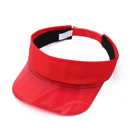 Chapéus de Viseira de Sol para Pais e Filhos, Viseiras de Plástico PVC para Mãe, Filho e Filha, Bonés de Viseira para Esportes ao Ar Livre, Chapéu de Sol para Bicicleta para Mulheres
