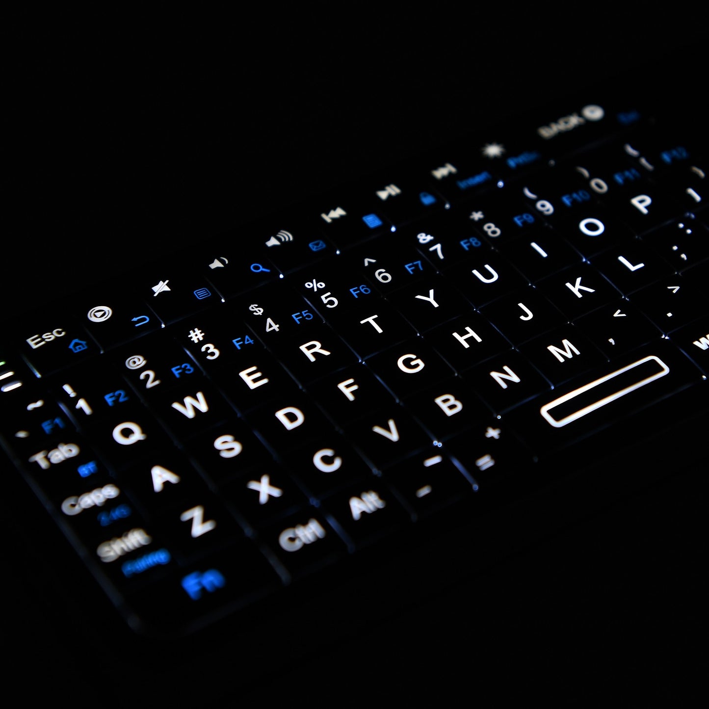 Rii K06 Mini Bluetooth Keyboard,Backlit 2.4GHz Wireless Keyboard with IR Learning Touchpad Android TV Box? Mac, Laptop, Windows