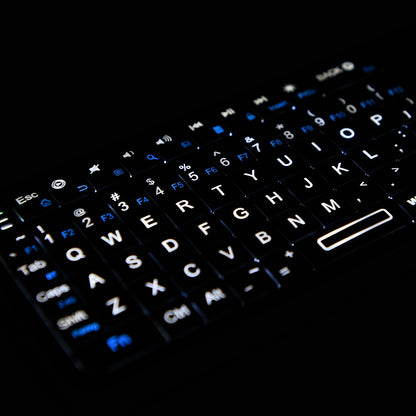 Rii K06 Mini Bluetooth Keyboard,Backlit 2.4GHz Wireless Keyboard with IR Learning Touchpad Android TV Box? Mac, Laptop, Windows