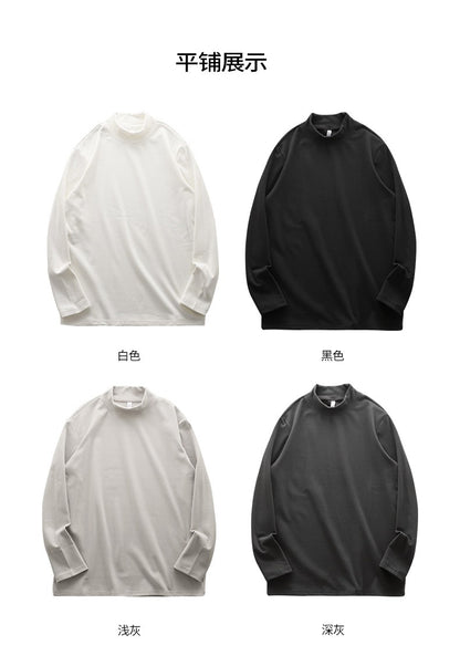 DUKEEN Dralon Mock-Neck Undershirts for Men Winter Long-Sleeve Warm Solid Color Thermal Underwear Top Heavyweight Men's Clothing