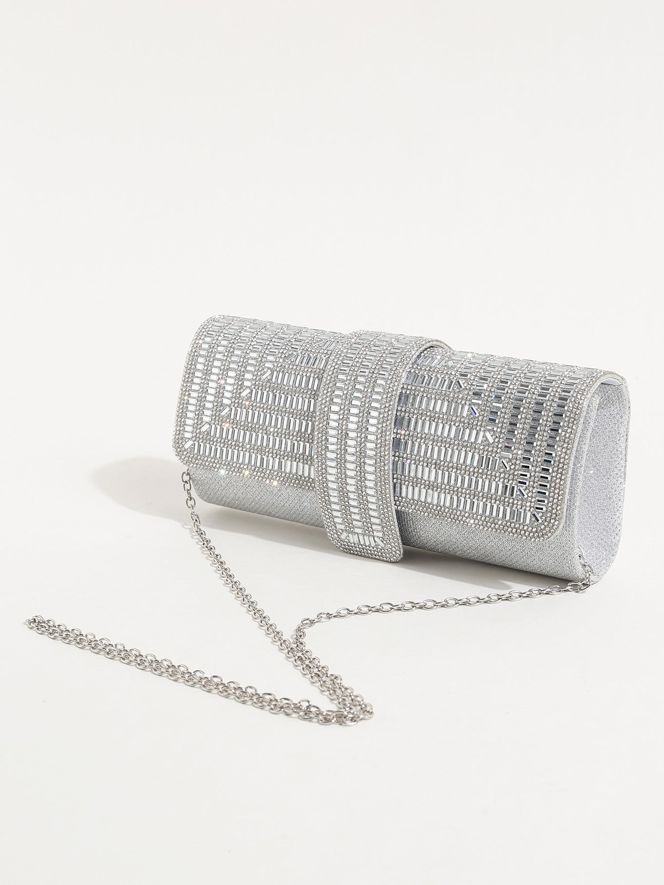 Luxury Glitter Evening Handbag, Rhinestone Evening Bag, Elegant Shiny Banquet Purse