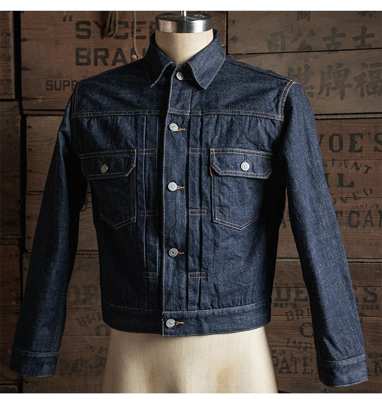 Rugged Bronson Lot 817XX Jean Jacket War Model Blue Selvage Denim Blouse