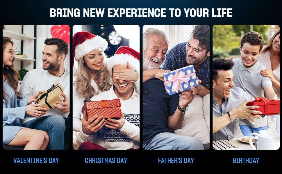 SEJOY 6-in-1 Multifunctional  7D Head Shavers for Bald Men Electric Razor with Nose Hair Trimmer Waterproof Mens Grooming Kit