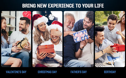 SEJOY 6-in-1 Multifunctional  7D Head Shavers for Bald Men Electric Razor with Nose Hair Trimmer Waterproof Mens Grooming Kit