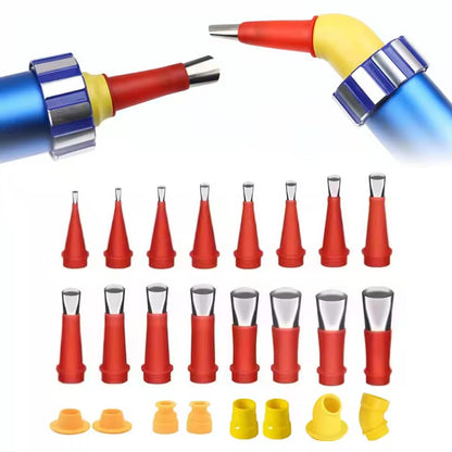 22 PEÇAS Bicos Aplicadores de Calafetagem de Aço Inoxidável, Ferramenta de Acabamento de Calafetagem para Vedantes de Silicone e Cola, para Juntas de Pias de Cozinha e Banheiro