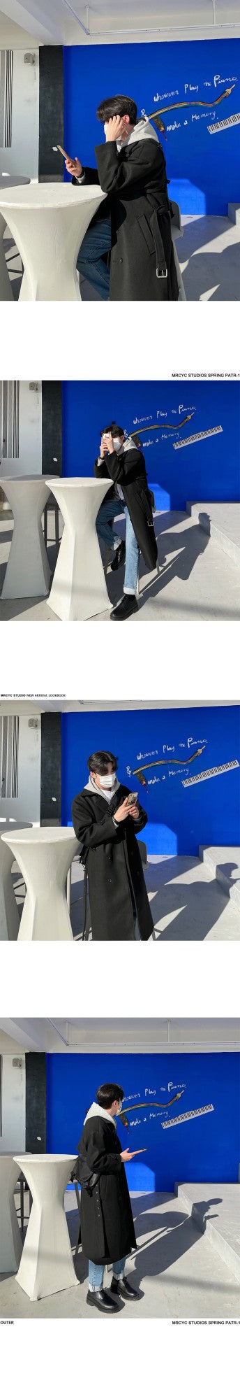 Winter Thick Woolen Coat Men Warm Fashion Solid Colors Oversized Long Wool Blends Coat Men Korean Loose Coat Mens Overcoat Q30