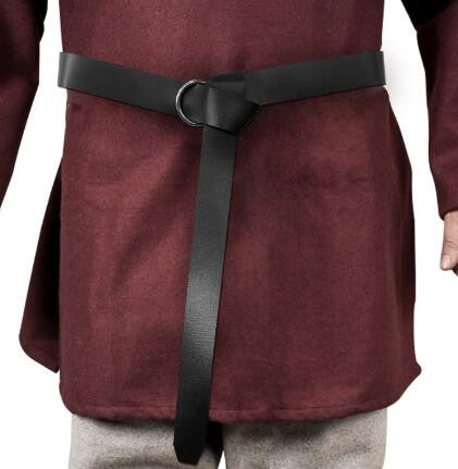 Adult Men Medieval Knight Warrior Costume Green Tunic Clothing Norman Chevalier Braid Viking Pirate Saxon  Top Shirt