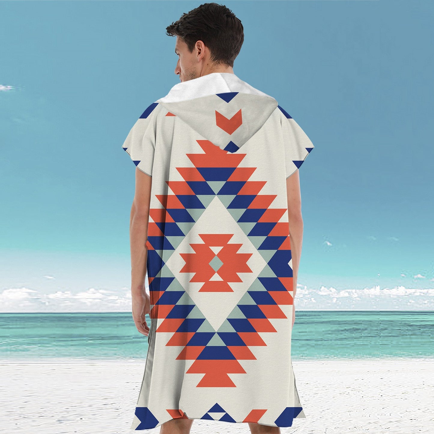 Beach bathrobe Cape surf poncho adult men hooded  Quick drying bath towel for outdoor sandbeach from China