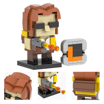 MOOXI Clássico Jogo Metal Slug Figura Brickheadzed Kit Modelo de Montagem DIY Blocos de Construção para Adultos Brinquedo Infantil MOC Presentes de Tijolo