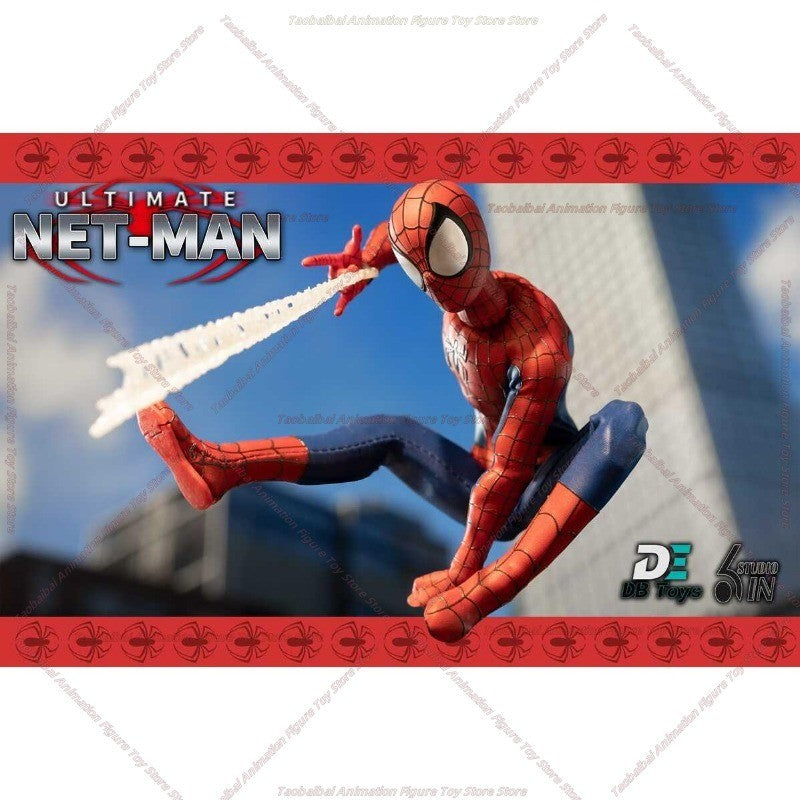 6in Studio 1/12 Ultimate Netman Red Ultimate Black Symbiote Action Figure Anime Toy em Estoque Original