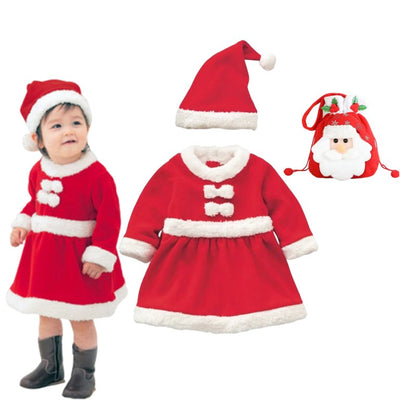 New Year Baby Boys Girls Christmas Santa Claus Costumes Children's Gifts Children Halloween Cosplay Party Kids Clothes