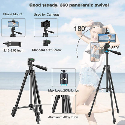 DSLR Tripod Cellphone Tripods For Phone Tripod For Mobile Tripie For Cell Phone Portable Stand Holder Selfie Picture with Gift