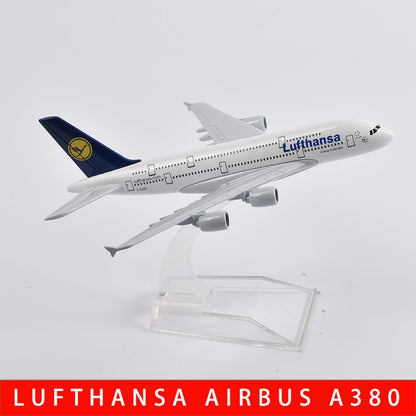 JASON TUTU Emirates Airbus A380 Aeronave Diecast Metal 1/400 Escala Miniatura Avião Modelo Aviões Dropshipping