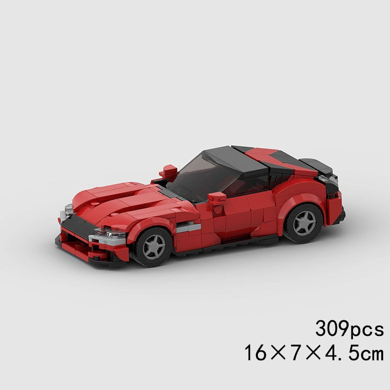 MOC Speed Sports Super Carro de Corrida Blocos de Montar DIY Tijolos Cidade Rally Técnico Grande Veículo de Corrida Presente de Natal Brinquedo