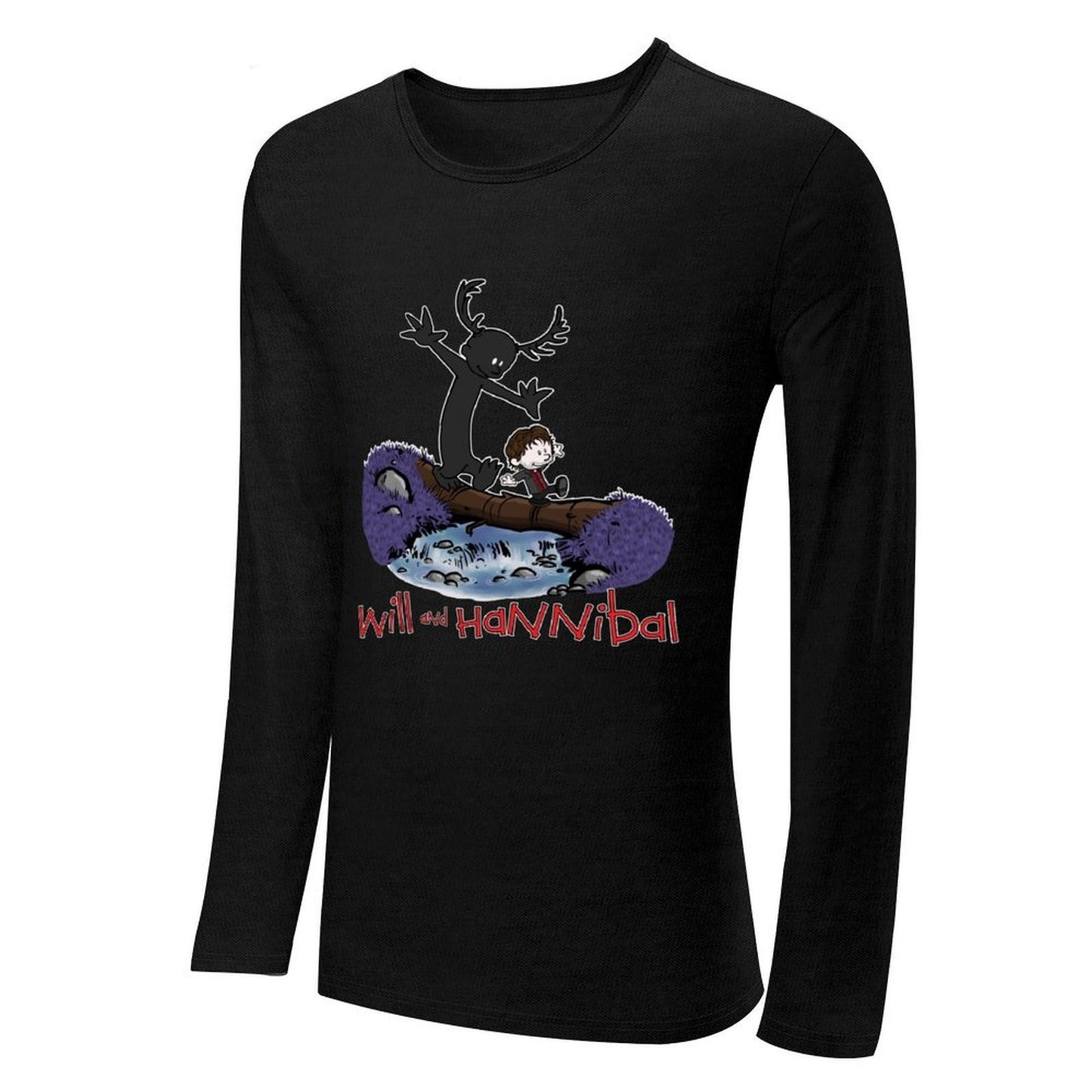 Will and Hannibal Long T-Shirt quick drying t-shirt sweat shirts hippie clothes plus size tops mens plain t shirts