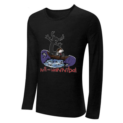 Will and Hannibal Long T-Shirt quick drying t-shirt sweat shirts hippie clothes plus size tops mens plain t shirts