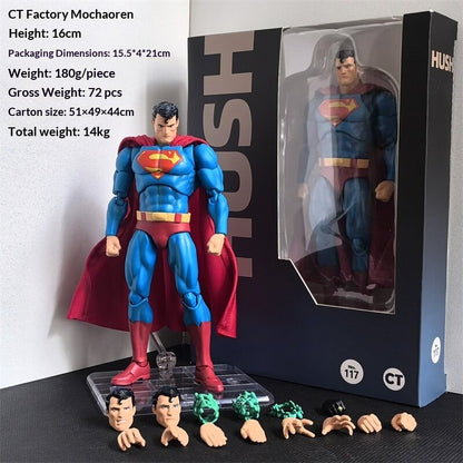 In Stock Ct Toys Superman Mafex 117 Comic Hush Justice League Articulated  Dc Superman Hush Anime Action Figure Model Toys