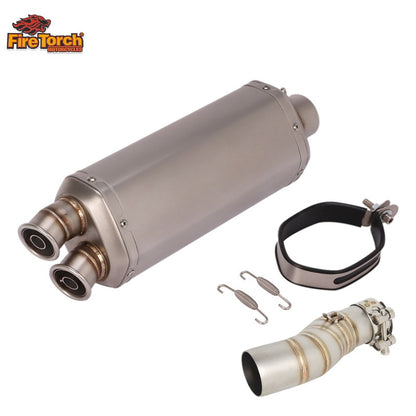 For CFMOTO 450MT 450 MT IBEX450 IBEX 450 2024 - 2027 Motorcycle Exhaust Escape Moto System Mid Link Pipe With Muffler DB Killer