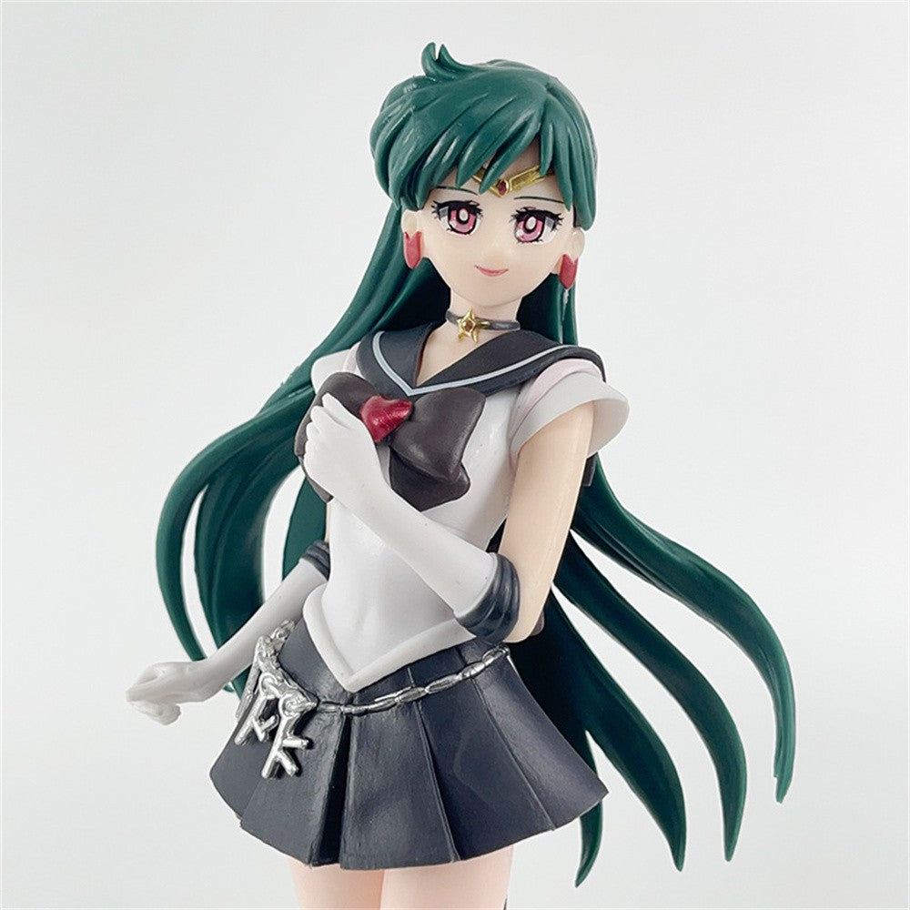 23cm Sailor Moon Anime Figura Marinheiro Marte Mercúrio Júpiter Vênus Saturno Action Figure Modelo Brinquedos Colecionáveis Presente de Aniversário para Crianças