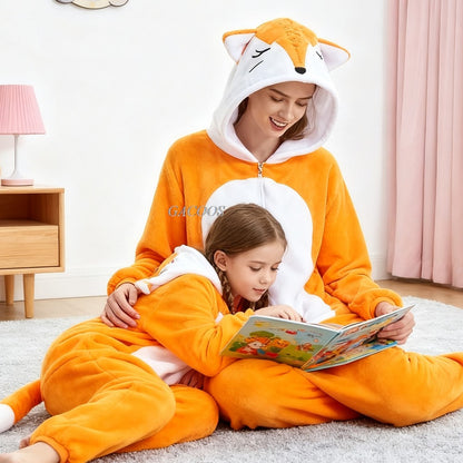 Kigurumi Capybara Onesies Adults Kids Sleepwear Women Men Flannel Cartoon Animal Pajamas Chidlren Halloween Performance Jumpsuit