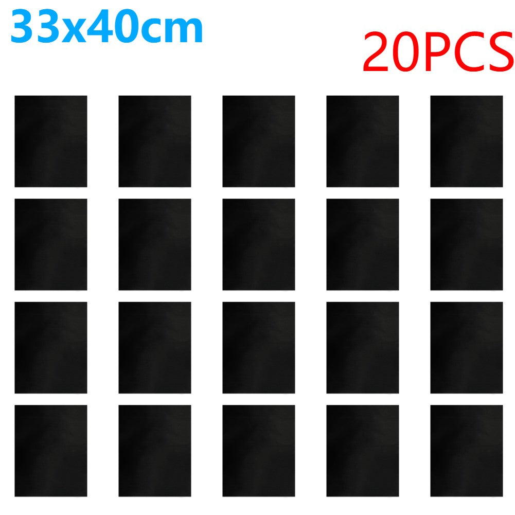 5-20Pcs Oven Liners Grill Mat 33/50x40cm Non Stick BBQ Grill Liners Reusable Barbecue Baking Liners Cook Pad Microwave Oven Tool