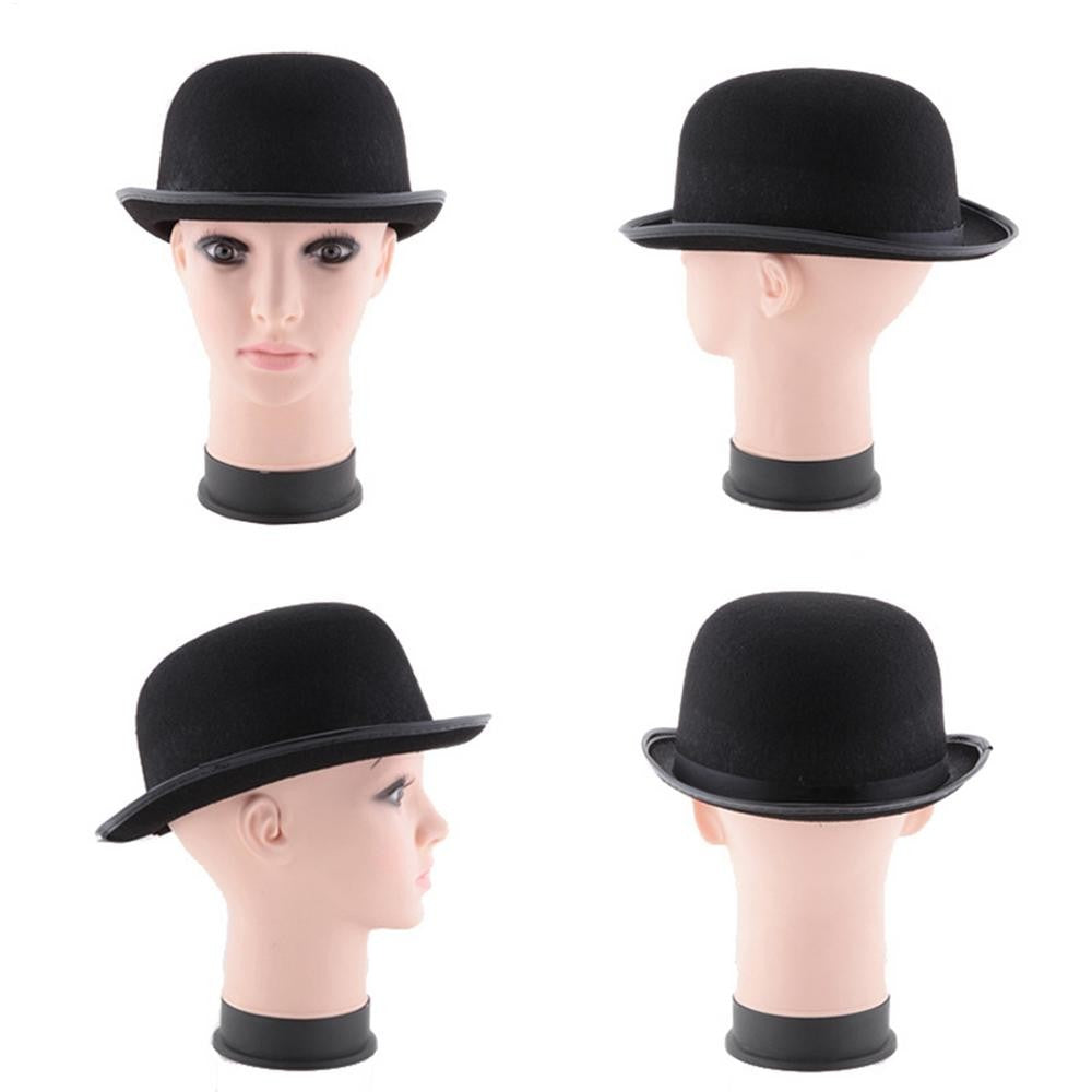 Casual Black Hat Christmas Bowler Hat Bowler Derby Hat For Men Women Fashion Party Formal Fedora Costume Unisex Soft Hat