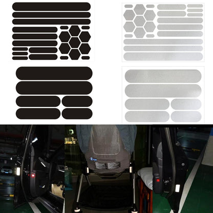 Adesivos Refletivos para Capacetes Adesivos Invisíveis para Capacetes Fita Refletiva Autoadesiva para Capacetes de Bicicleta Moto Scooter