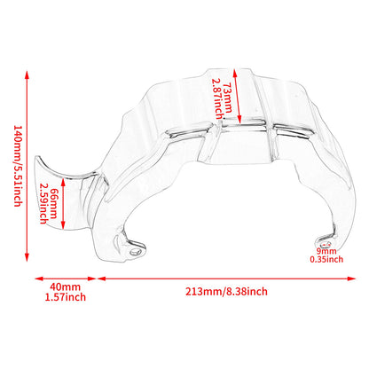 Capa Cromada da Transmissão da Motocicleta para Harley Touring Electra Street Glide Road King FLHT FLHR FLRT FLTRU 2017-2023