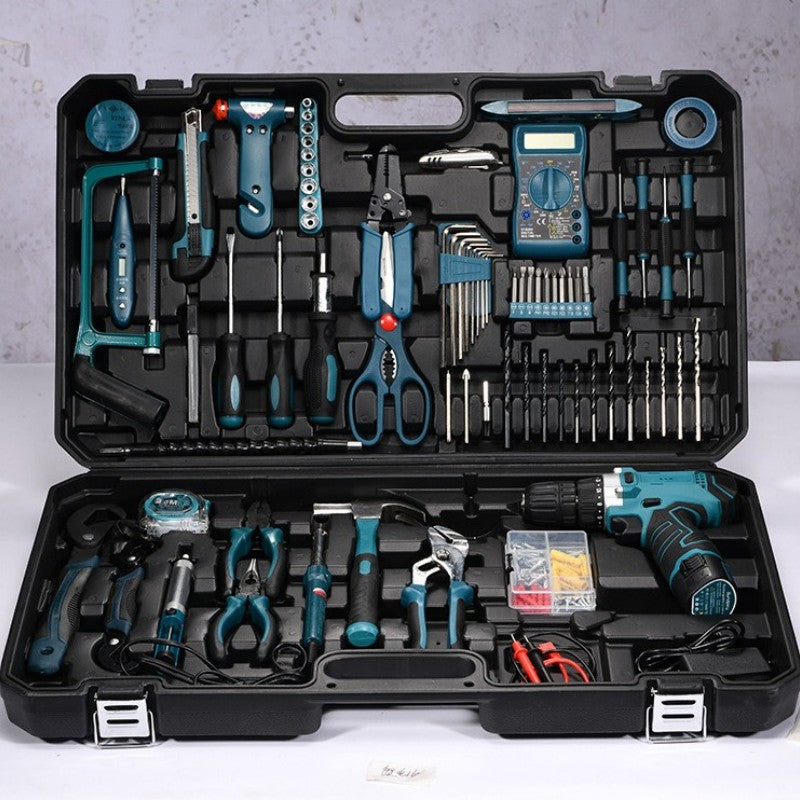 Conjuntos de Ferramentas Elétricas de Furadeira de Alta Potência Ferramentas Automotivas Ferramentas de Combinação Multifuncionais para Reparo Kit Caixa de Ferramentas para Reparo Automotivo